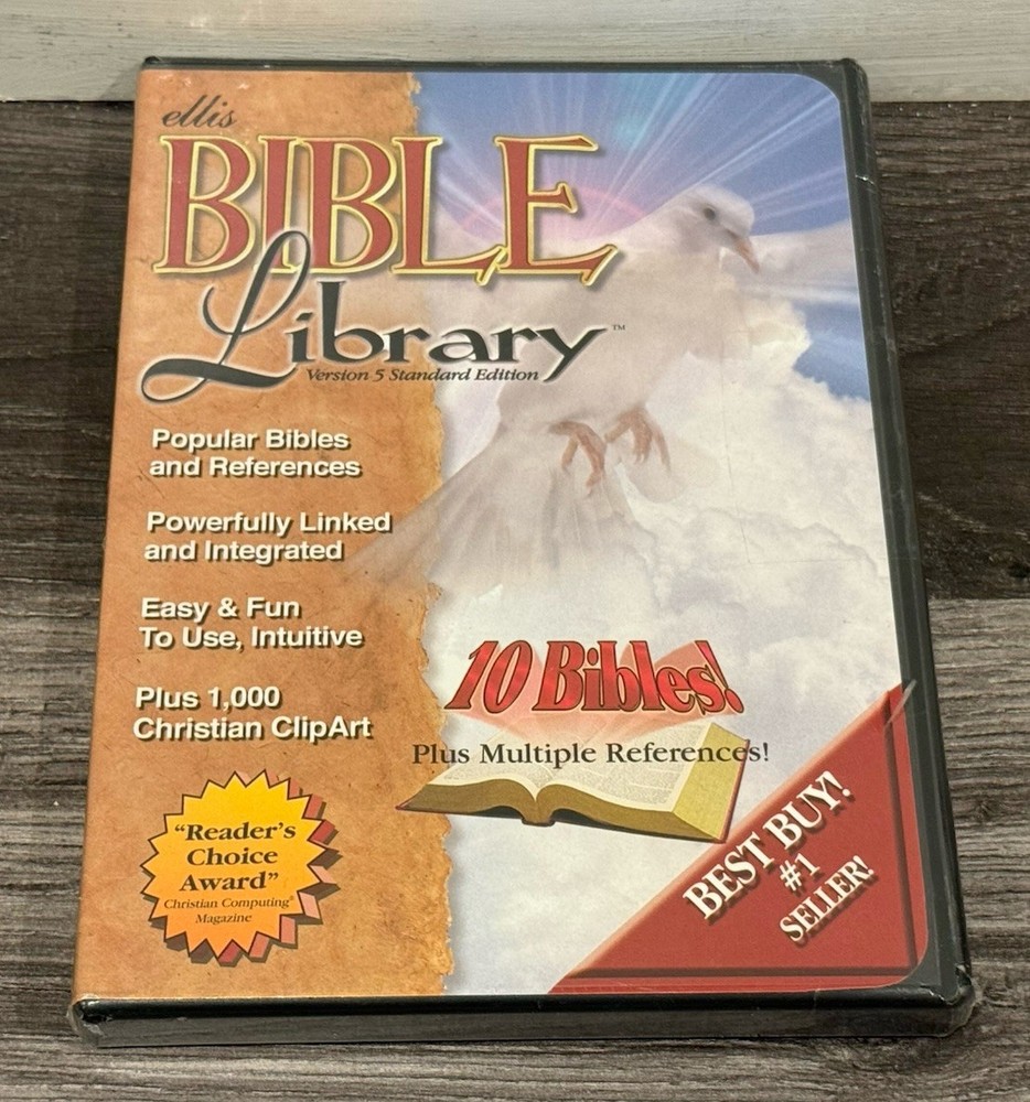 Bible Library Version 5 Standard Edition (Ellis Enterprises 2001) PC CD-ROM New