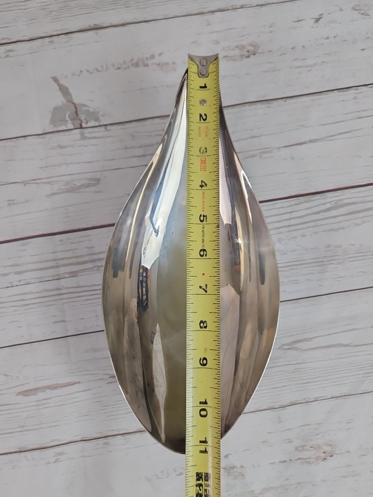 Reed & Barton Silver Plate Canoe Leaf Nut Bowl MCM