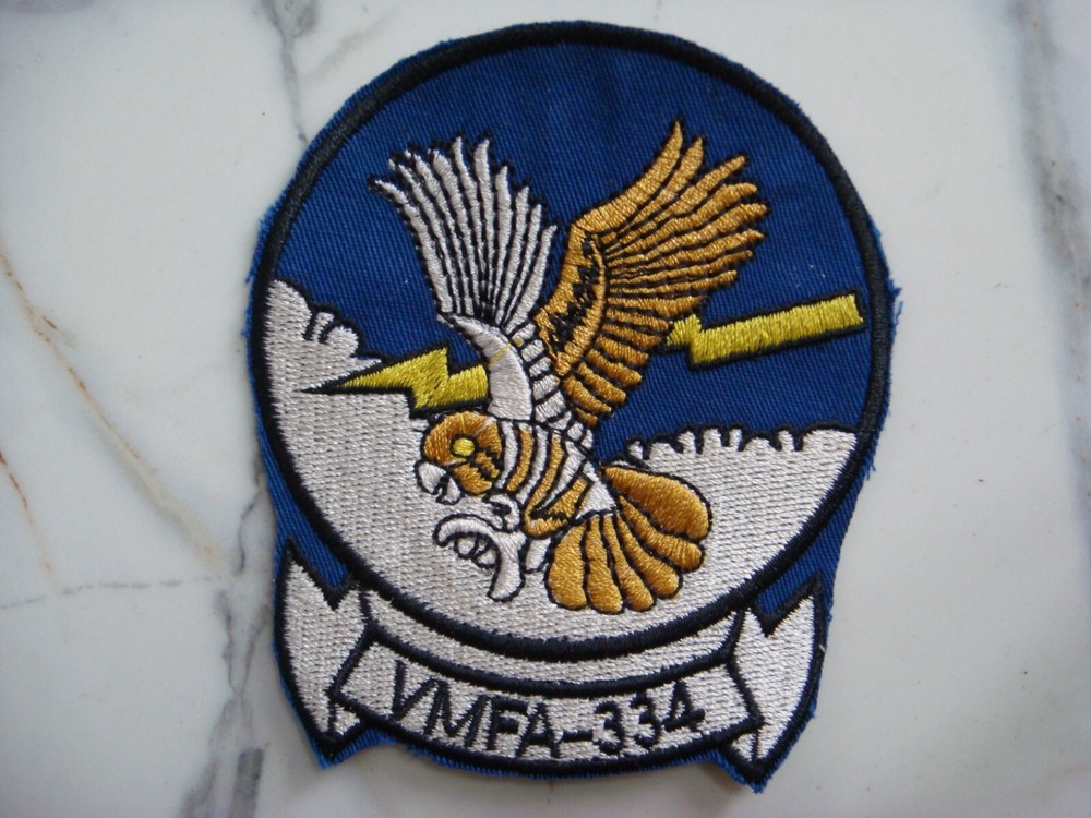 USMC MARINE FIGHTER ATTACK SQUADRON VMFA-334 FALCONS,  VIETNAM WAR PATCH