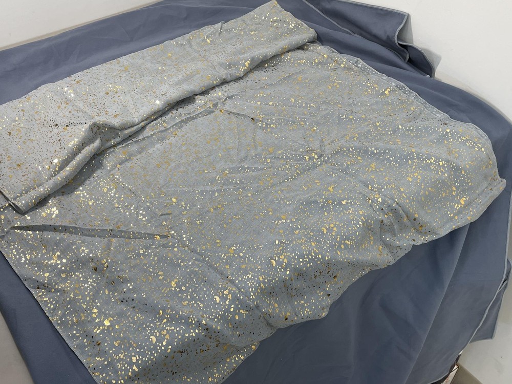 FIRSTFEELING WOMEN'S VOILE PRINTED SHEER SCARF GREY