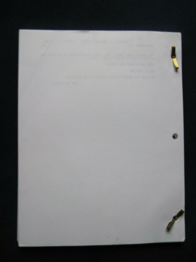 ORIGINAL SCRIPT for AUGUST - JOSH HARTNETT, DAVID BOWIE & RIP TORN Film