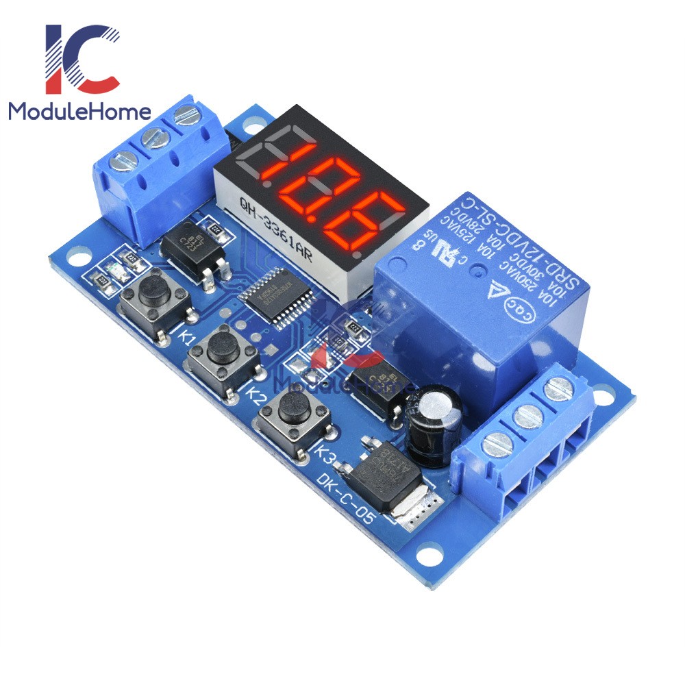 Digital DC12V LED Display Home Delay Timer Control Switch Relay Module Relay