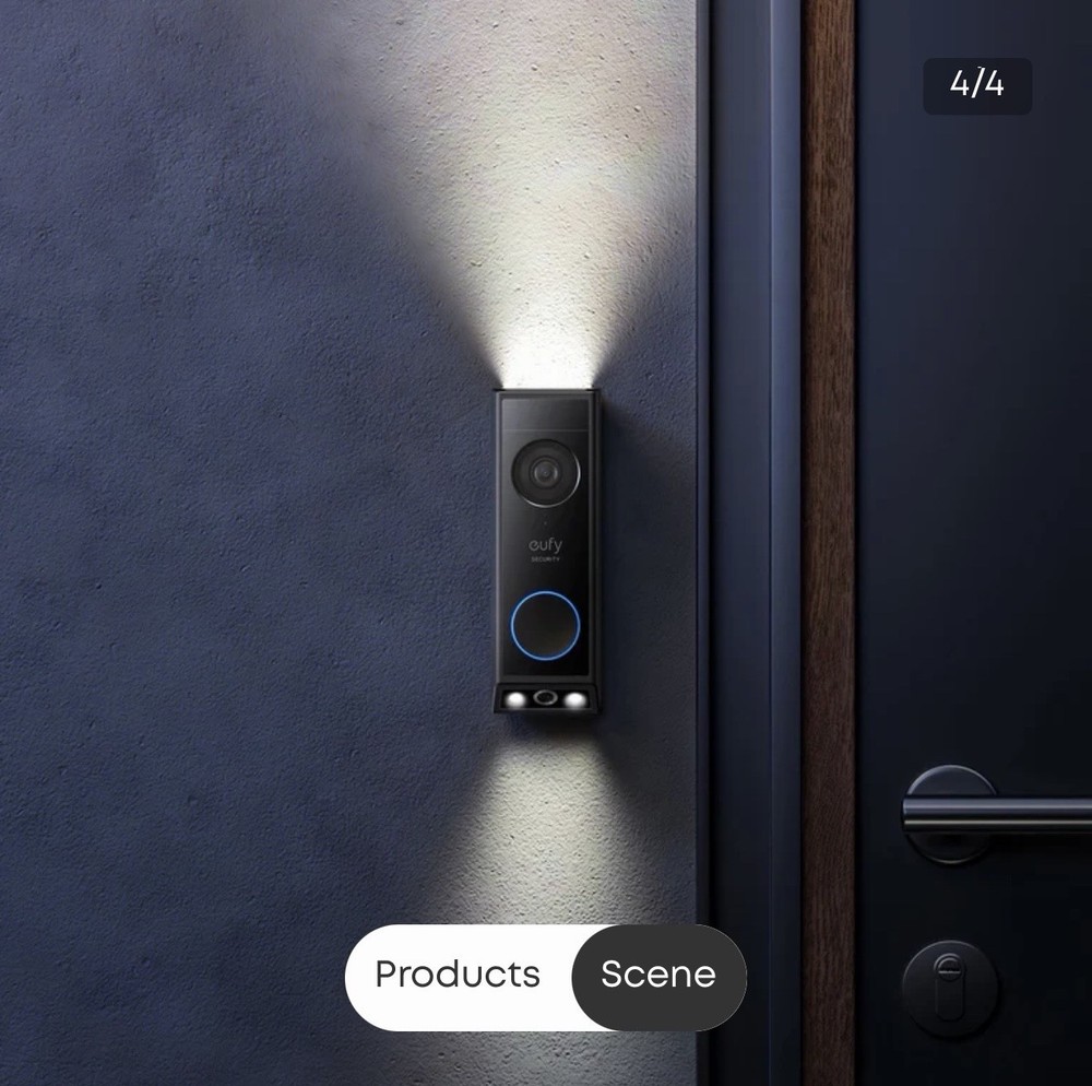 eufy Security E340 Video Smart Doorbell - Black (T8214111)