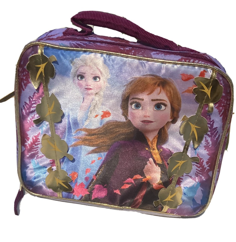 Frozen 2 Elsa & Anna Lunch Box/Bag with Soft Handle Strap