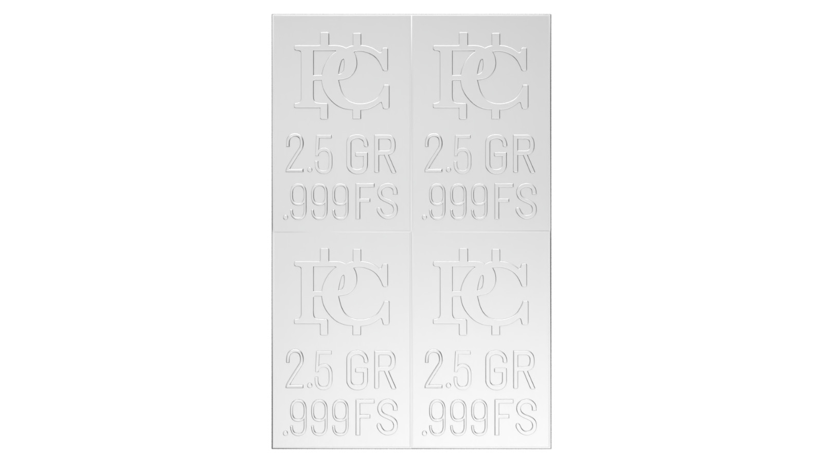 100 Pure Silver Bars 2.5 Grain Bars That Snap Apart .999 Silver Bullion .999 AG