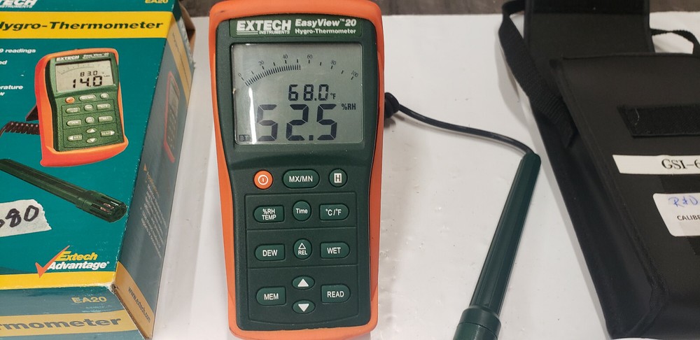 Extech EA20 Hygro-Thermometer, Working But will Need 6-AAA Batteries. Lot#680