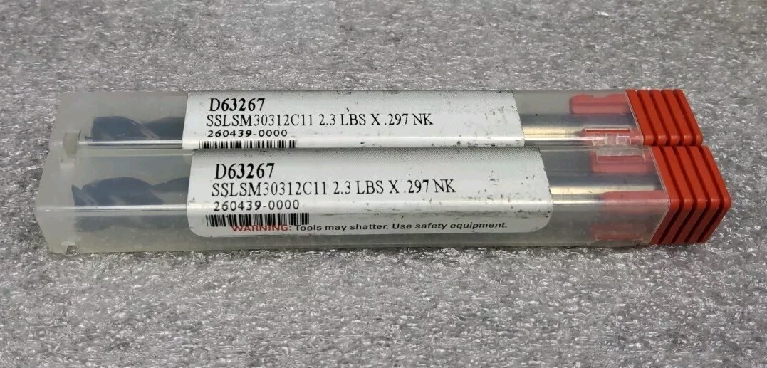 5/16" DIA. X .500" LOC X 5/16" SHK 4" OAL, 3-FL CARBIDE END MILL, 2 PCS