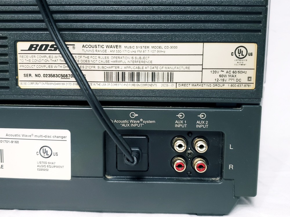 Bose Acoustic Wave CD-3000 AM/FM CD Player & Multi Disc Changer With Remote READ