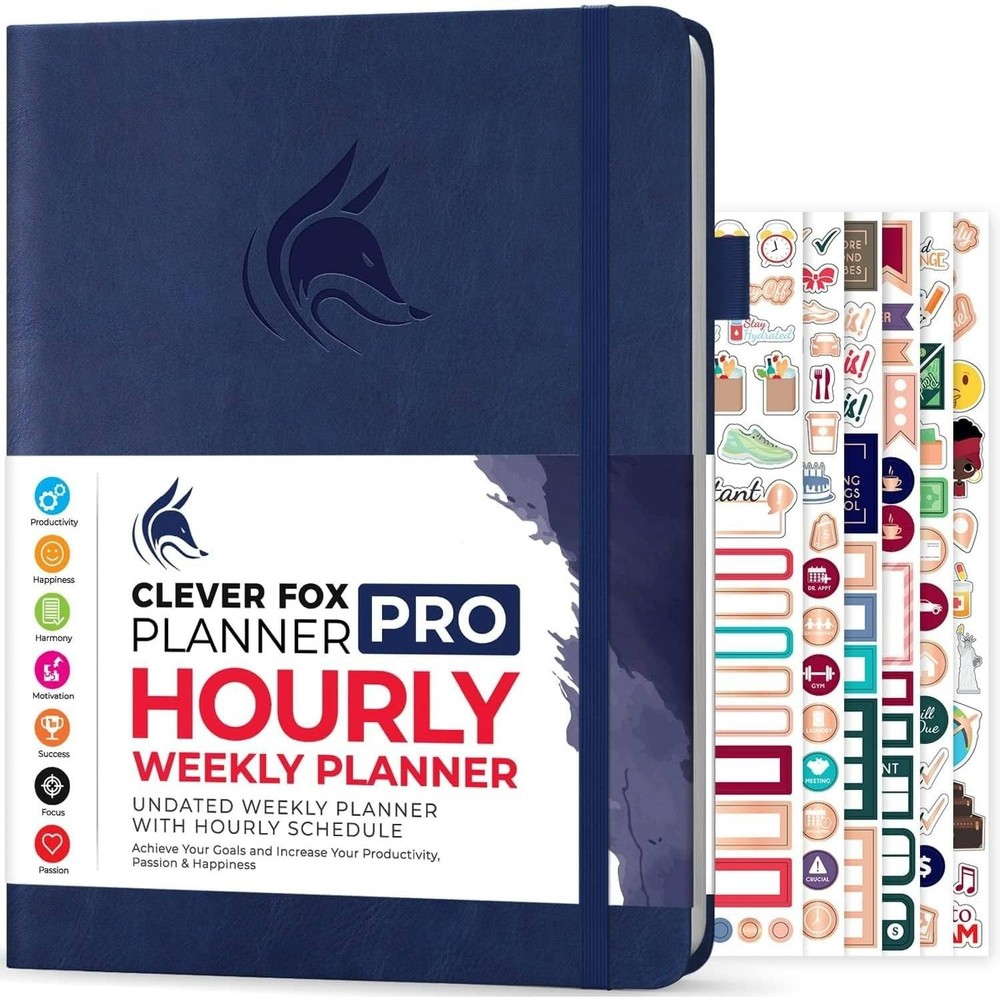 Clever Fox Hourly Planner PRO Schedule Weekly Planner A4