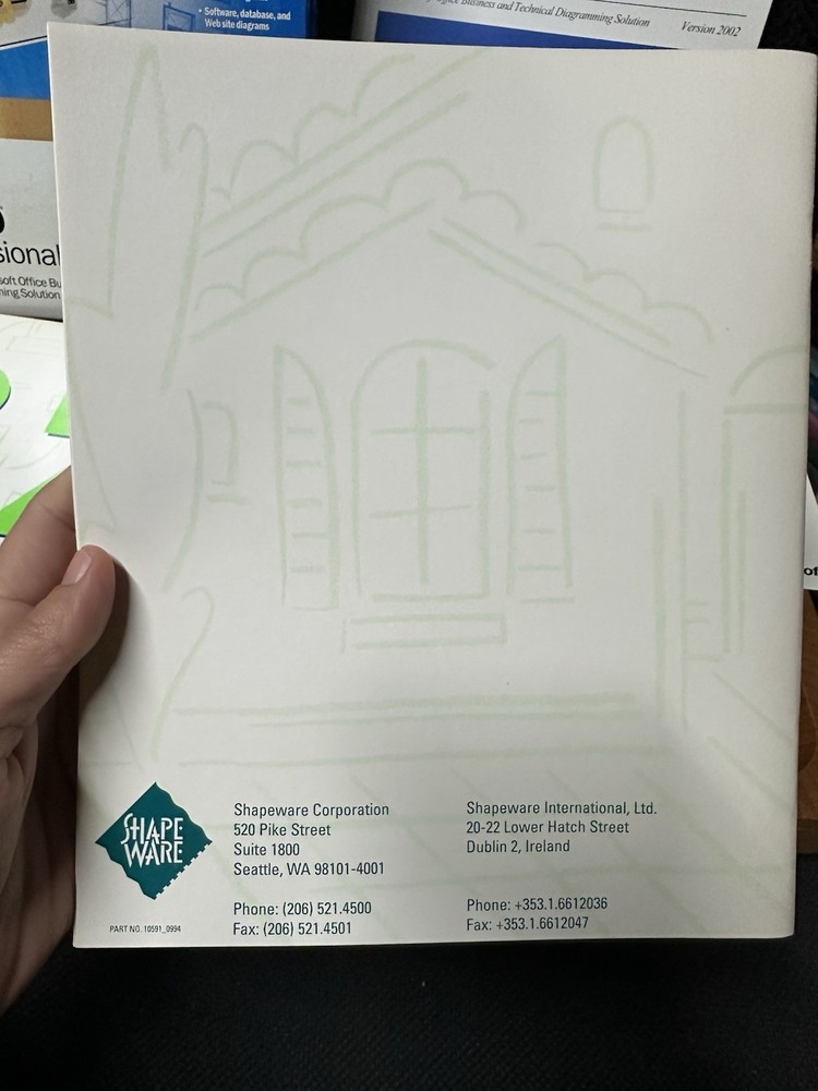 VINTAGE - Microsoft Visio Professional Version 2002 -Big Box Software PC Windows