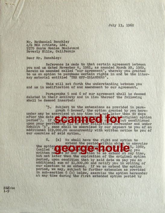 NATHANIEL BENCHLEY--SIGNED---RUSSIANS ARE COMING-