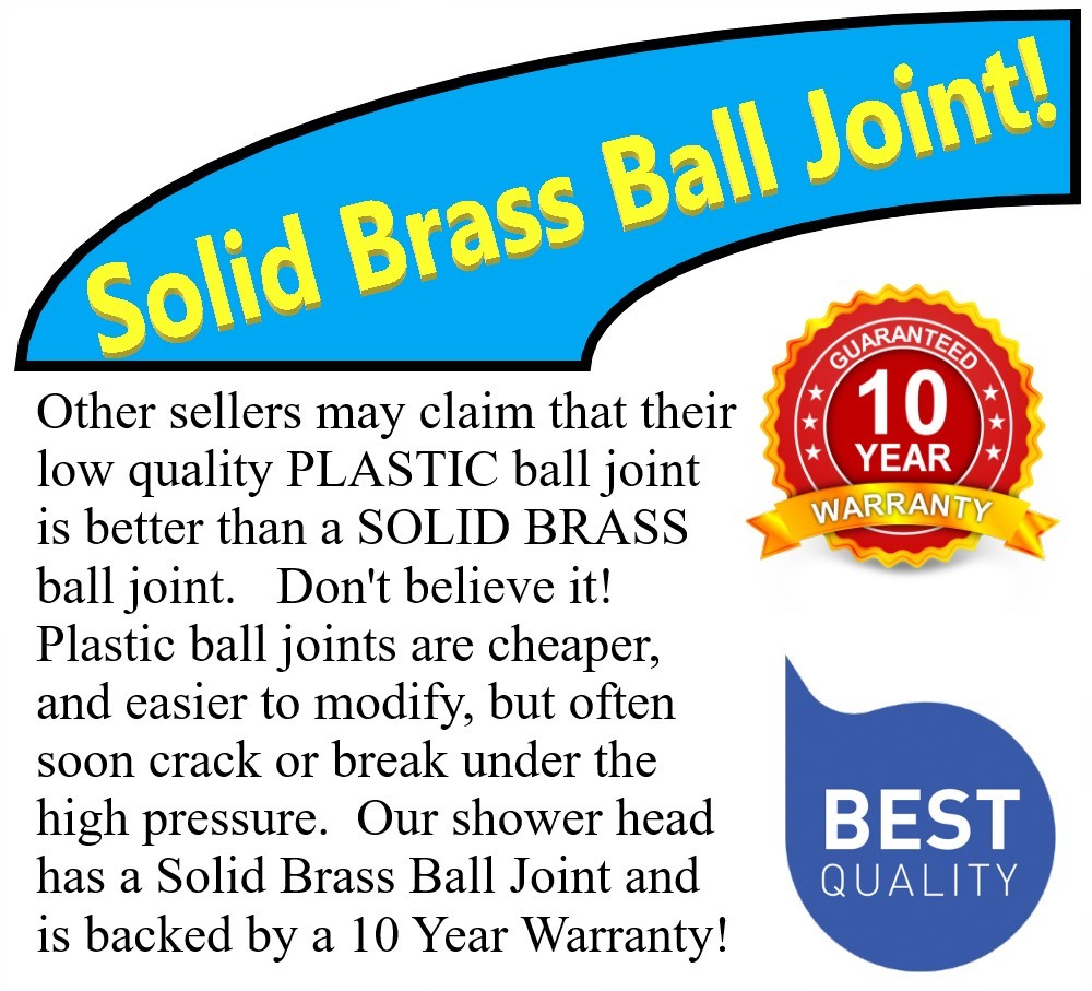 SUPER ULTRA HIGH PRESSURE SHOWER HEAD The Original Super Drencher Over 12.5 GPM