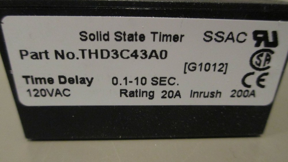 NIB, SSAC THD3C43A0, .01 - 10 Sec. Timer