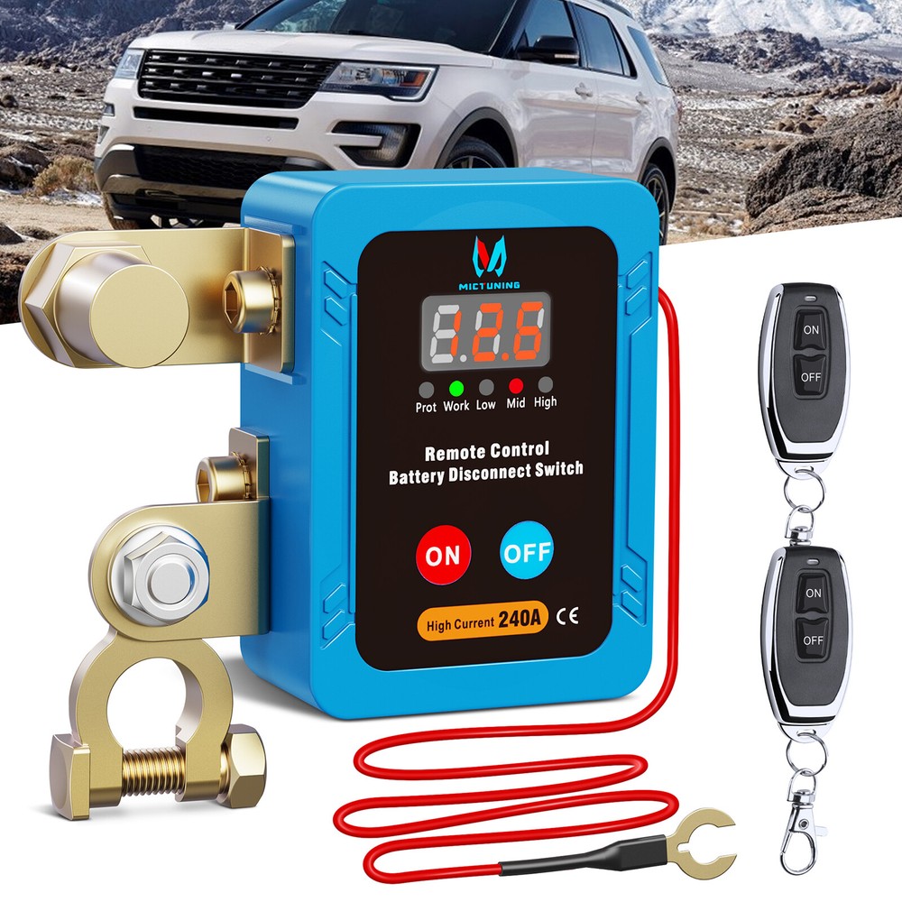 Remote Control Car Battery Switch Disconnect Power Cut Off Kill Master Isolator
