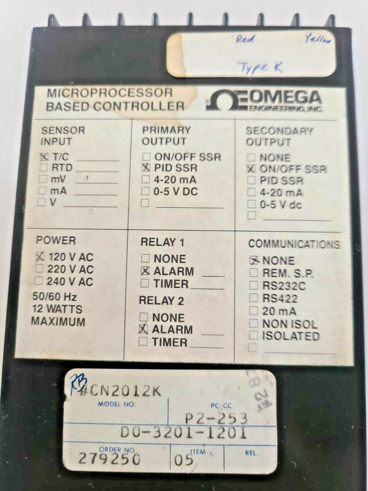 OMEGA Engineering Microprocessor Based Controller CN2012K