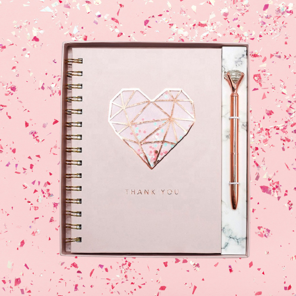 Brand New Gift Set Notebook and Pen- Pink