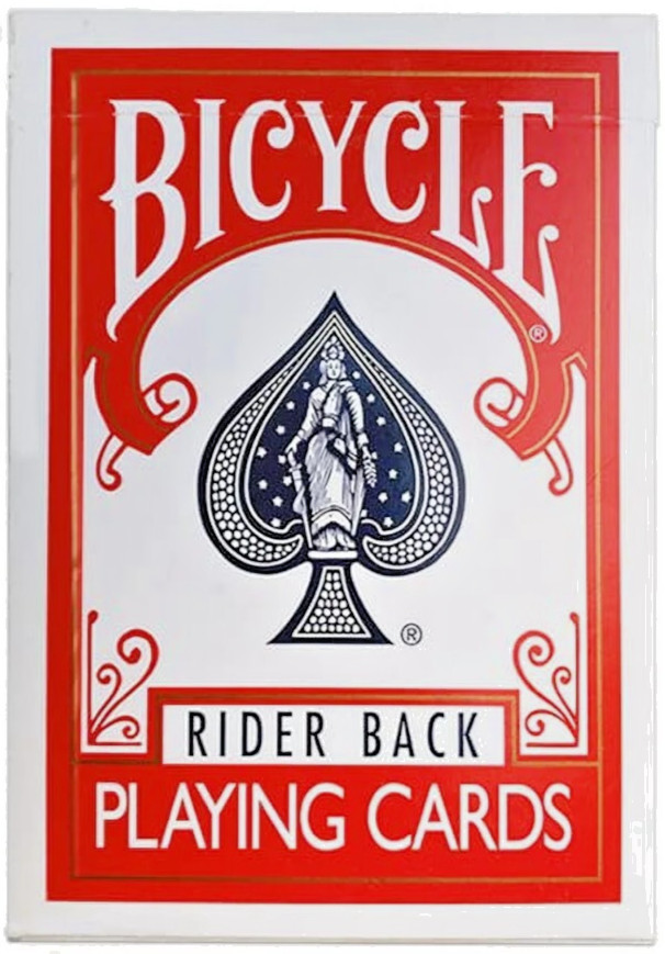 New Deck - Red Bicycle Rider Back Playing Cards