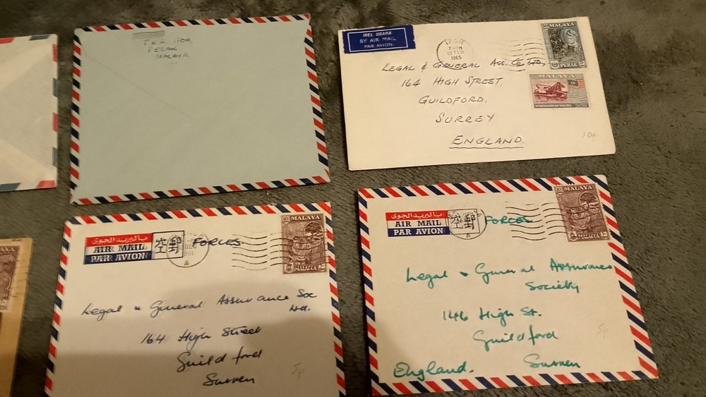 Malaya Airmail Covers Mainly Forces 60s
