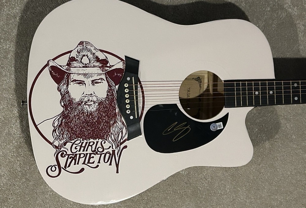 Chris Stapleton Signed Guitar Autographed Beckett COA