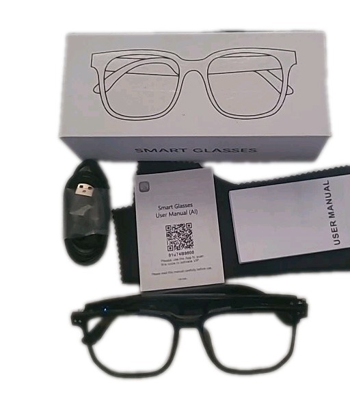 NEW Smart Audio Glasses - Wireless Bluetooth with Touch Control, Black AI