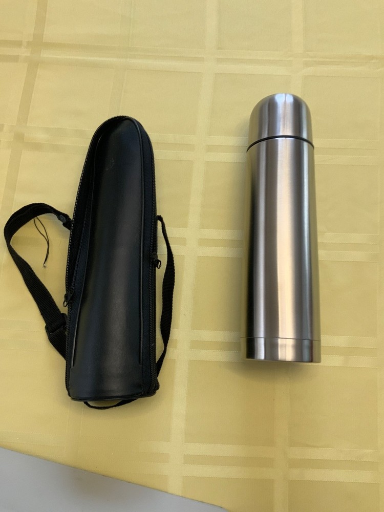 METAL THERMOS WITH CARRY CASE