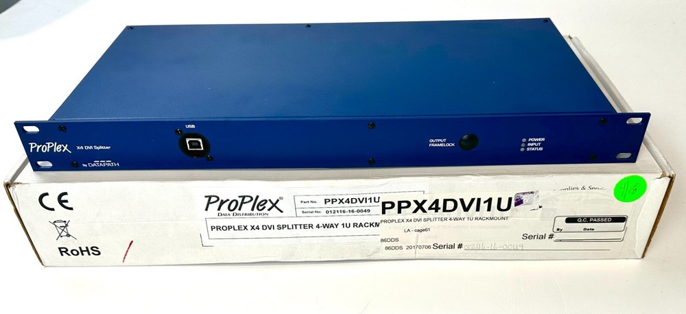 ProPlex x4 DVI Splitter 4 way 1U Rackmount