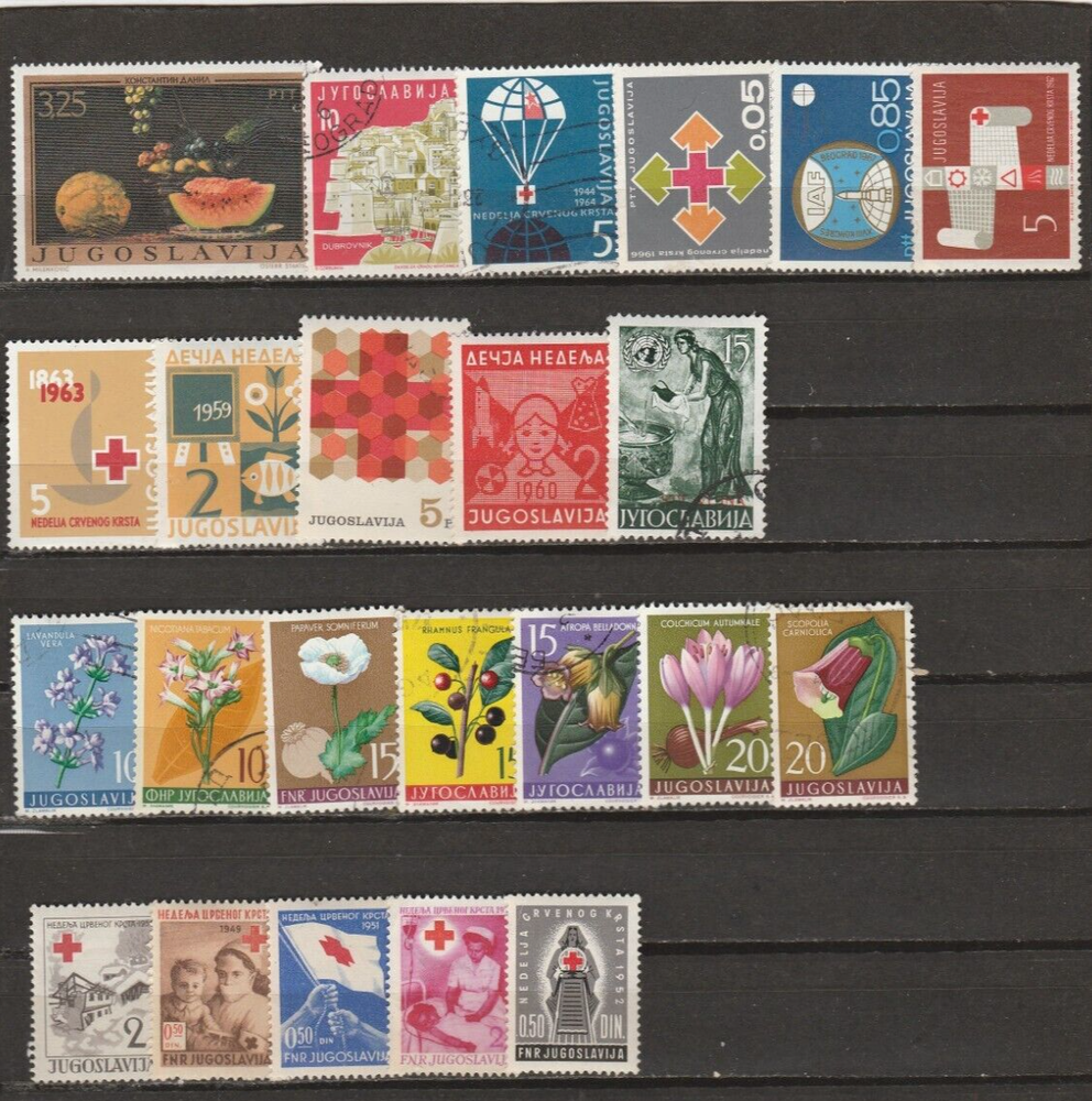 BULK LOT # 1 - 93 Different Stamps from Yugoslavia
