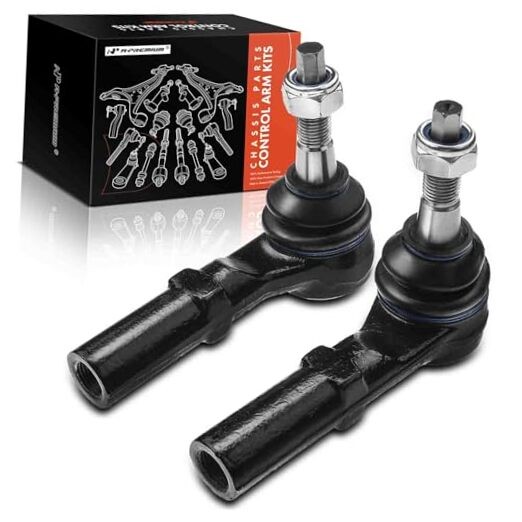 2 x Front Outer Tie Rod Ends, Compatible with Dodge Dakota 2000-2004, Durango