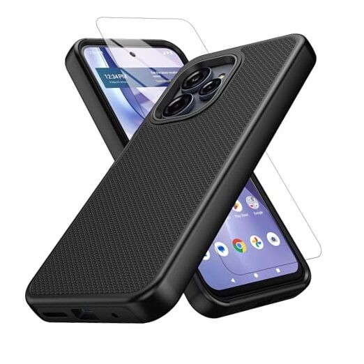 for Case, with Screen Protector, Dual Layer Black BLU View Speed Ultra 5G