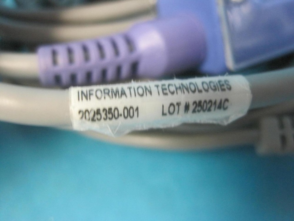 GE SpO2 INTERCONNECT CABLE NELLCOR OXIMAX 10ft REF 2025350-001 DS-100A SENSOR
