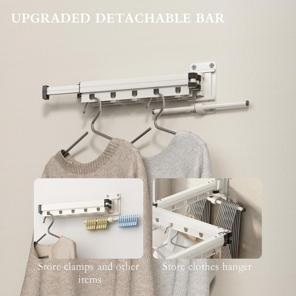 Drying Rack Wall Mounted Foldable Drying Rack Foldable/Retractable