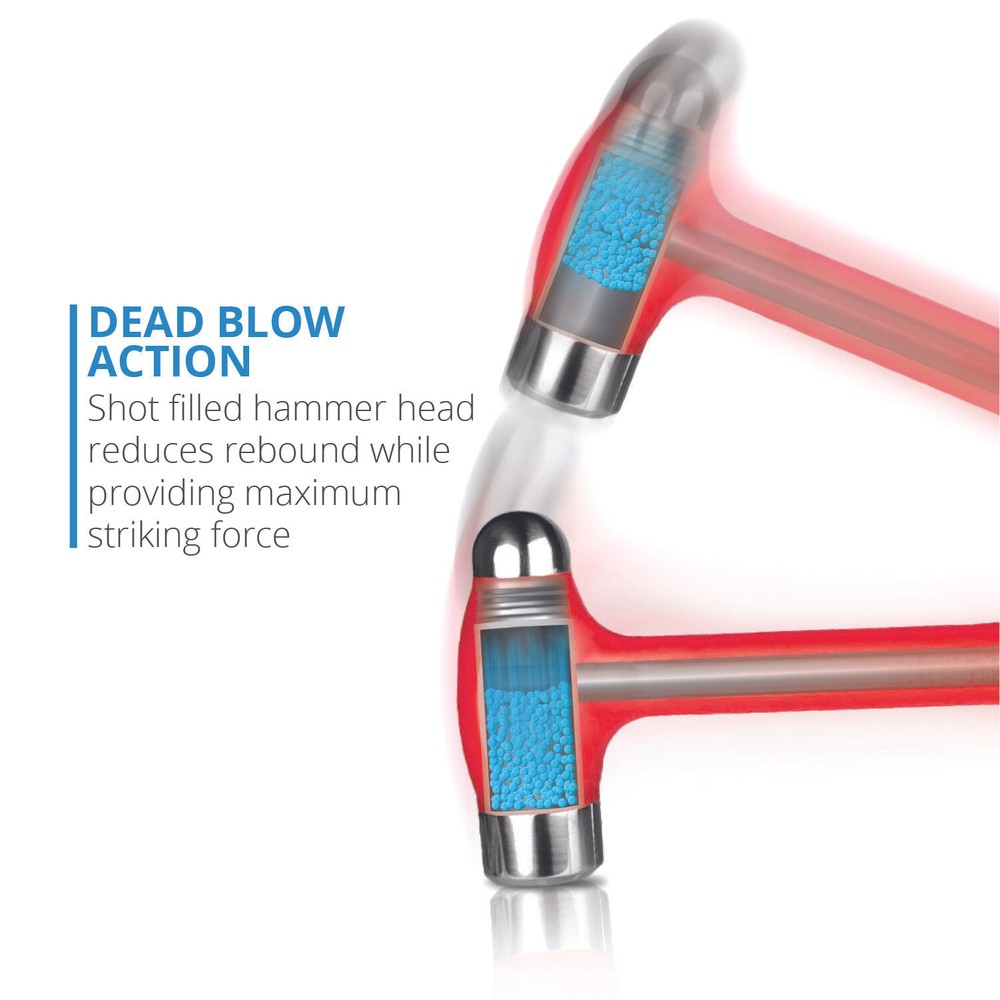 Capri Tools Dead Blow Ball Peen Hammer