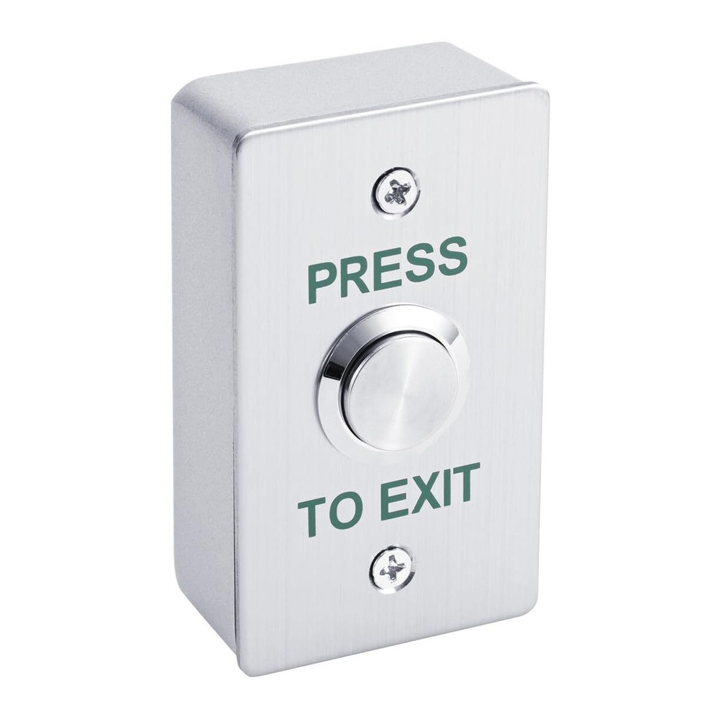 Push to Exit Button for Door Access Control Waterproof Stainless Steel Shell ...
