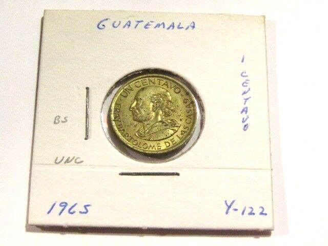 Guatemala 1965 1 Un Centavo unc Coin