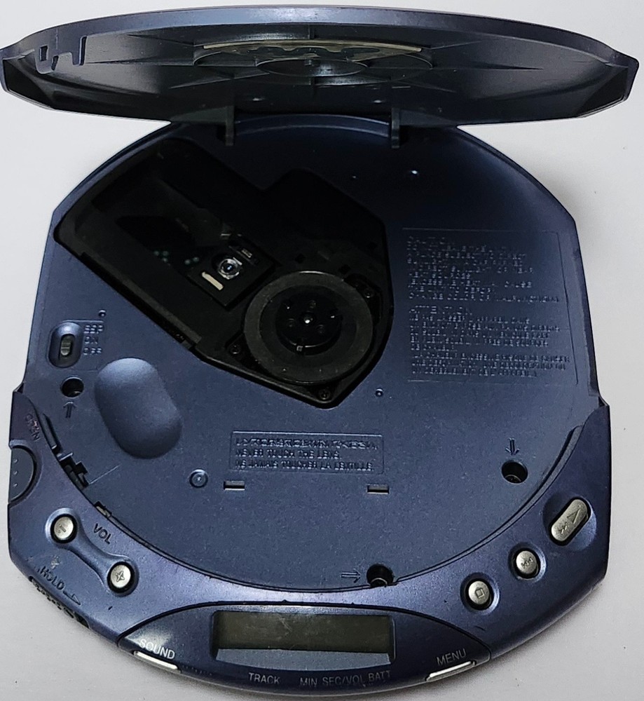 Sony Walkman D-E221 Discman CD Player ESP MAX Portable Blue Tested READ