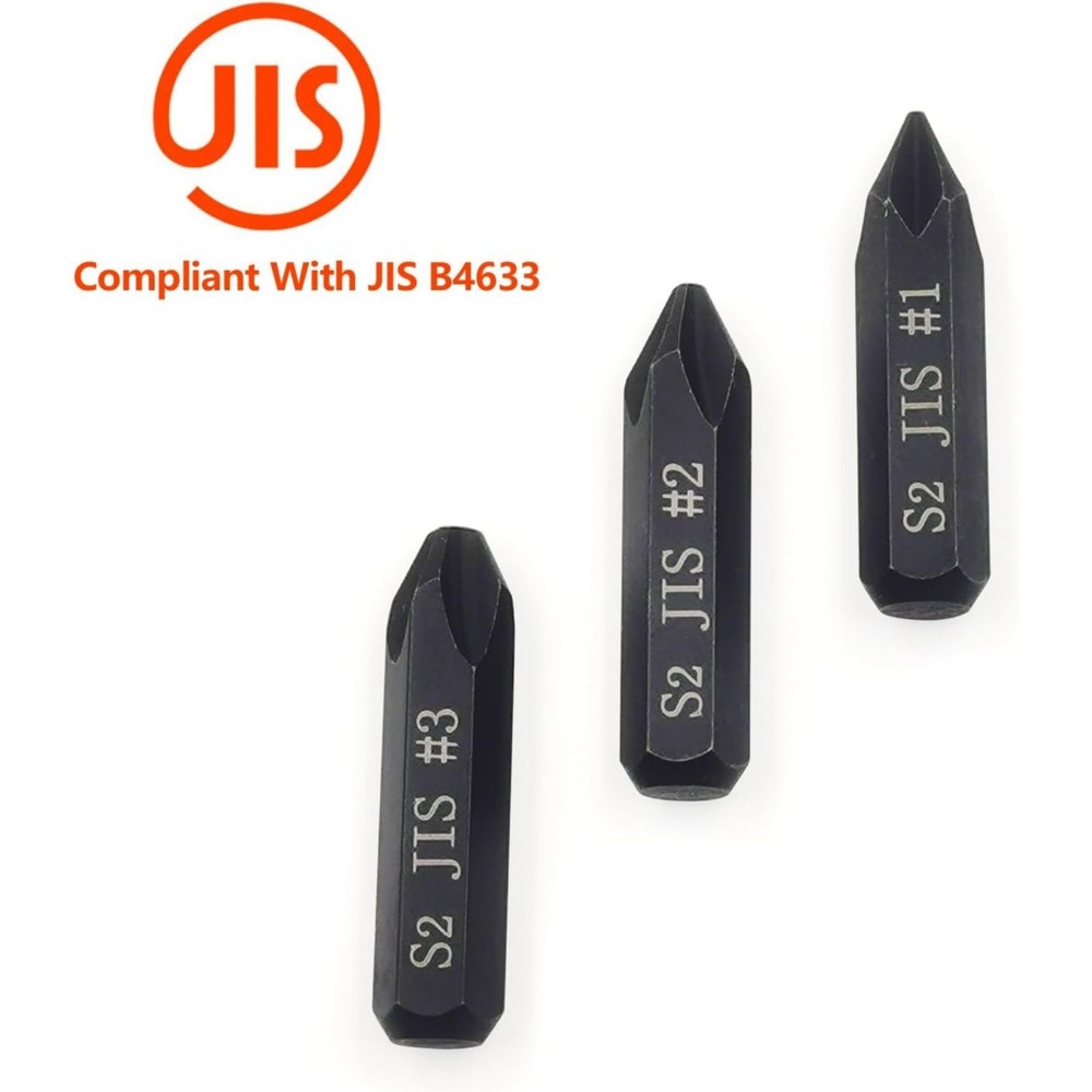 JIS Impact Screwdriver Bits Set – S2 Steel