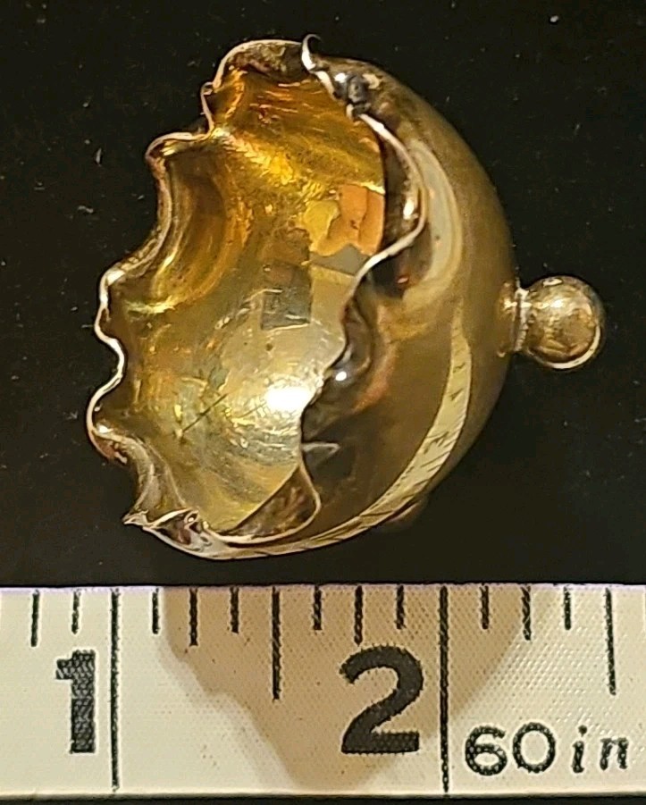 Solid Sterling Silver Salt Cellar, England