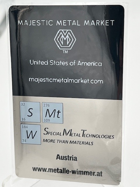 2025 Hexagonal 0.25 Troy Oz bar of Osmium, Mintage of 25!