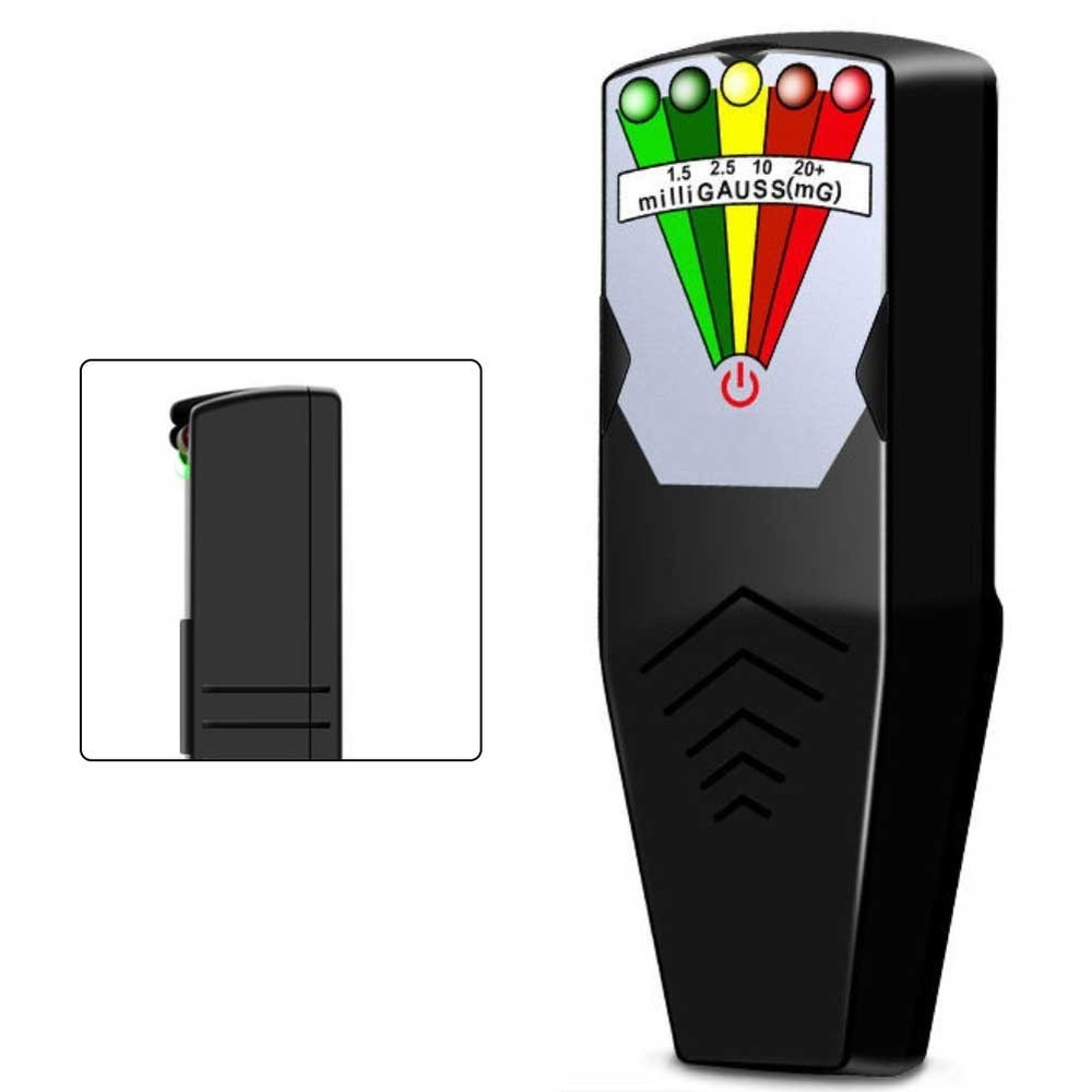 Electromagnetic Radiation Detector Handheld EMF Meter Five Color LED Alerts