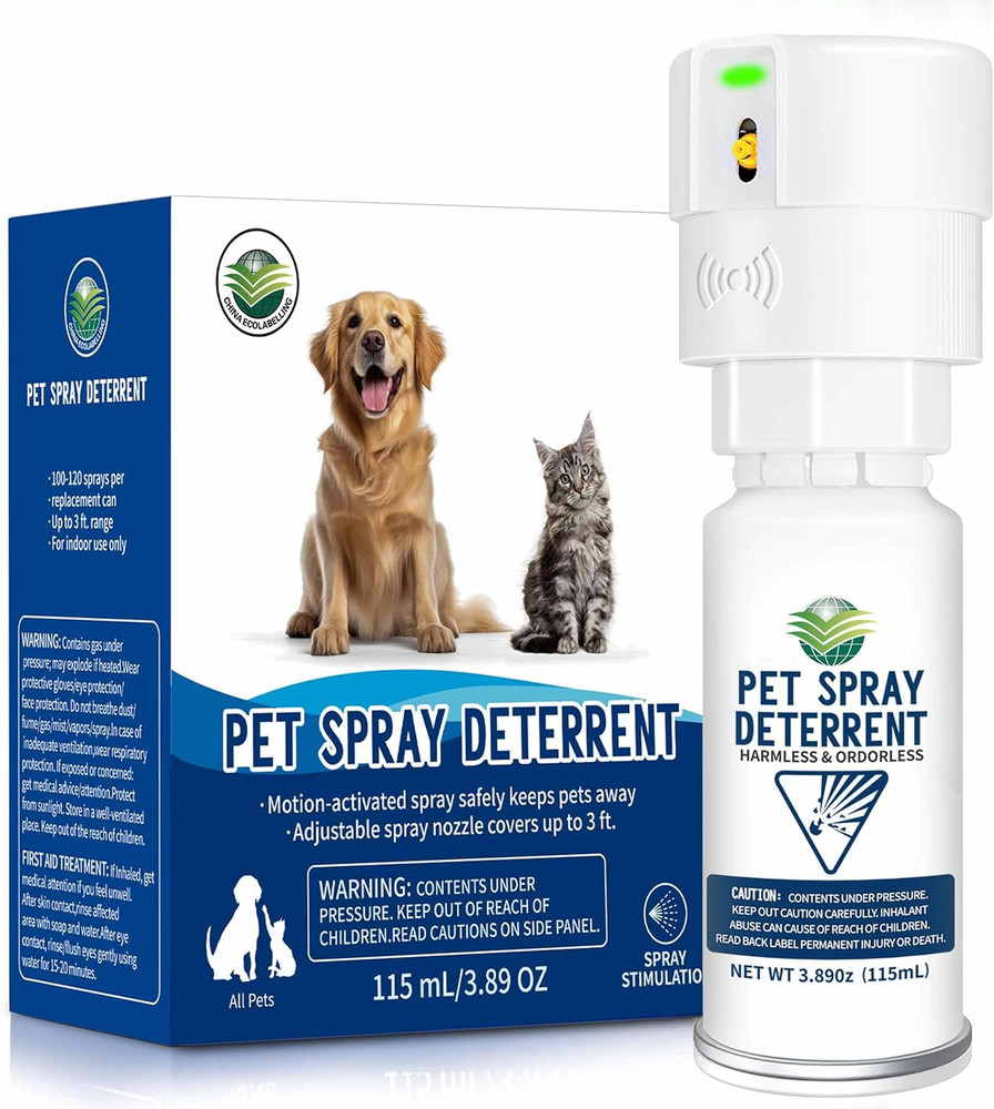 Cat Spray Deterrent System, Automatic Cat Deterrent Spray, Motion Activated Pet