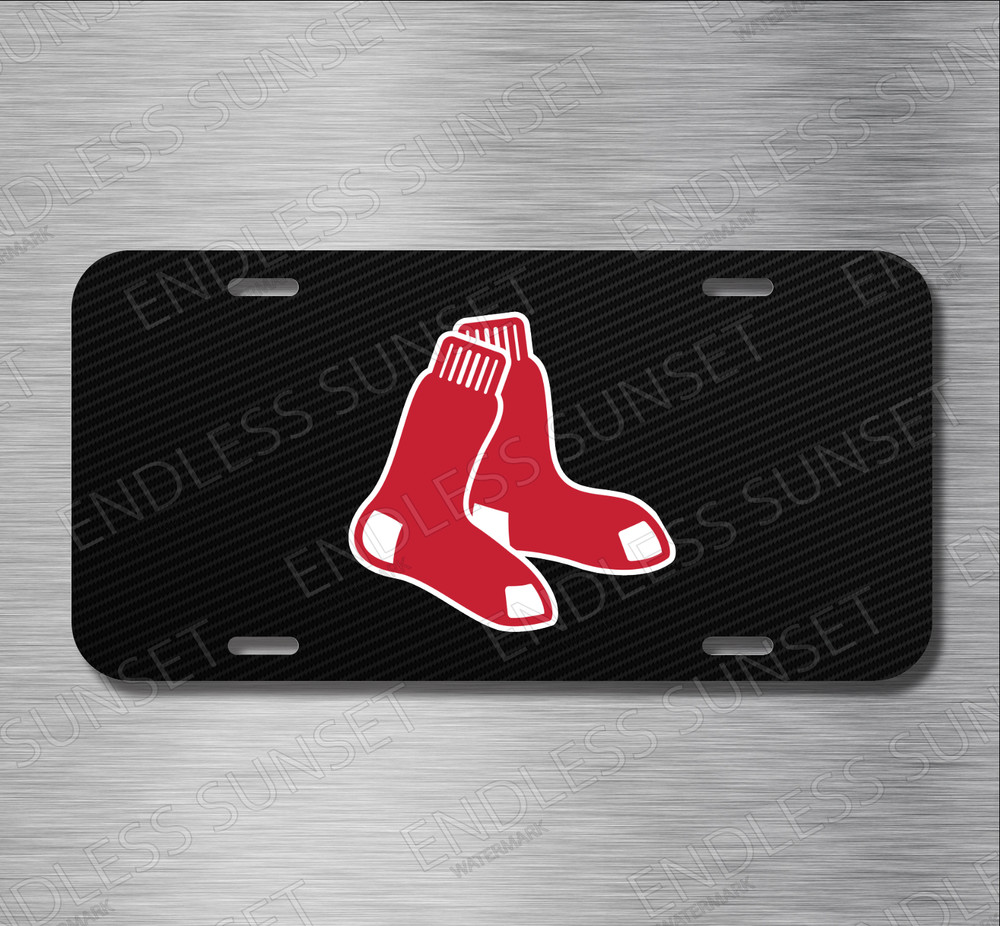 Baseball Boston Red Sox License Plate Front Auto Tag