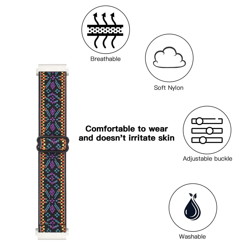 Adjustable Elastic Watch Band Compatible with Fitbit Versa/Versa 2/... Fast Ship