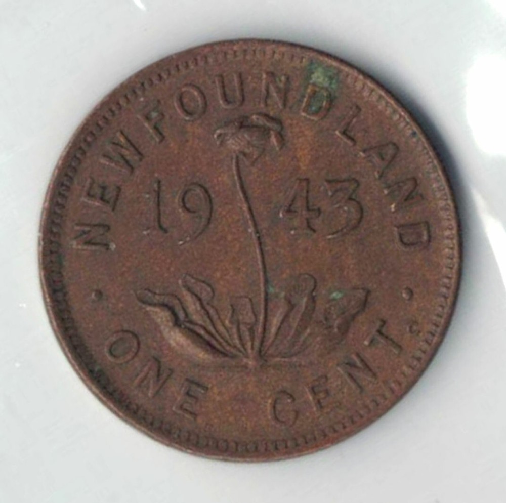 Newfoundland Coins - 1943 One Cent   *1109