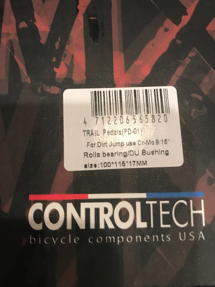 ControlTech BMX "Trail"pedals ChroMoly NIB