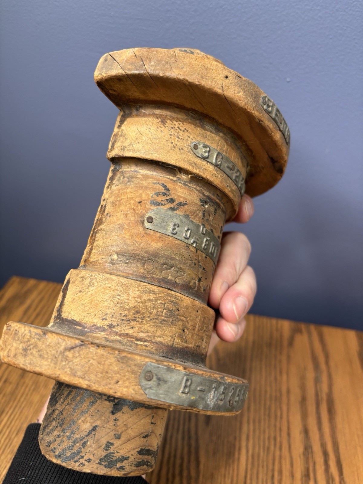 Vintage Industrial Bethlehem Steel Wood Sand Forms For Tool Parts Form Art Mold