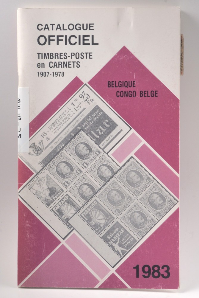 Catalogue Officiel Timbres-Poste en Carnets 1907-1978 Belgique Congo Belge 1983