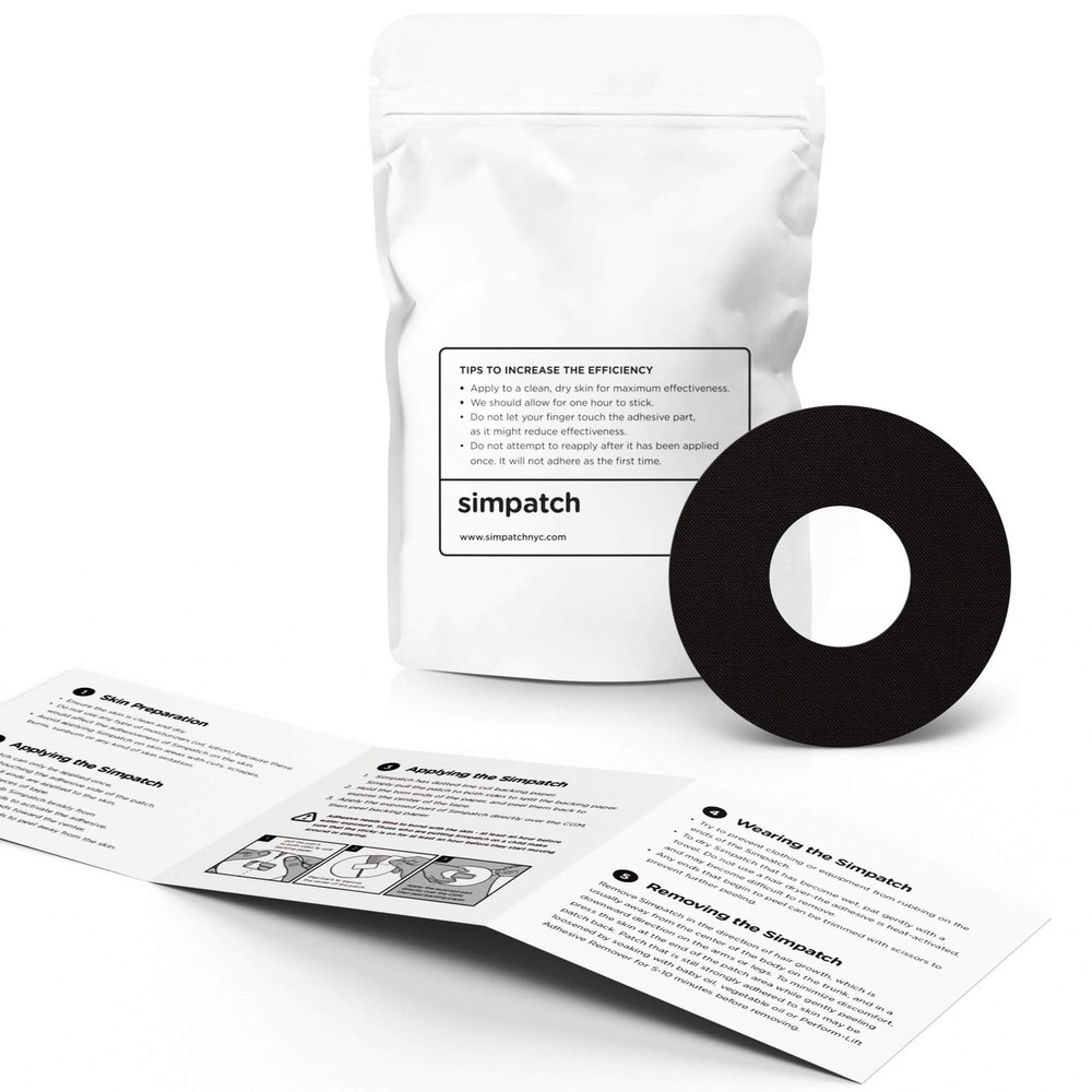 Adhesive Patch - Pack of 30 - Multiple Colors Available (Black)
