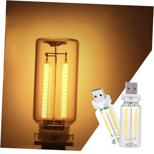 2 Pack Car LED Lights Interior, USB Light for Car Decor & 2 pack yellow