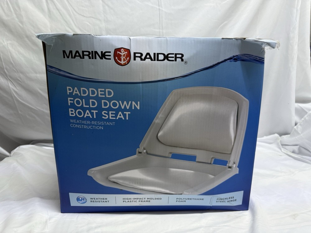 Marine Raider padded fold down boat seat