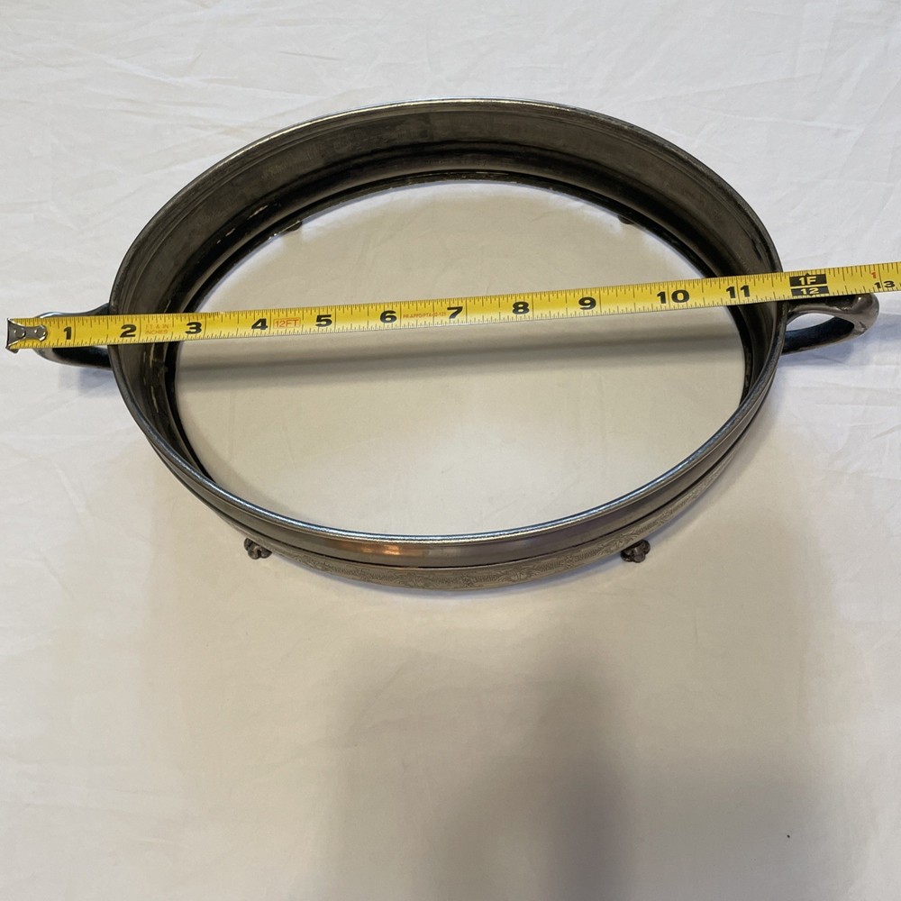 Sliver Plated Footed Oval Casserole Holder